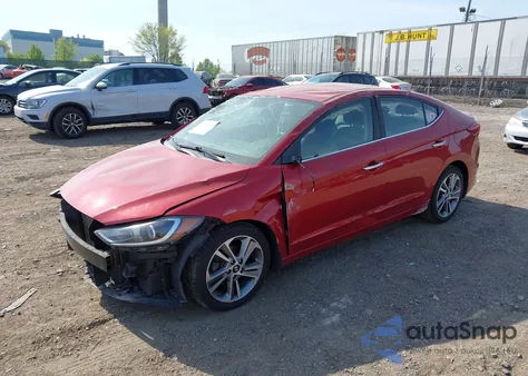 2017 Hyundai Elantra Limited z USA, uszkodzony, nr VIN KMHD84LF1HU339691